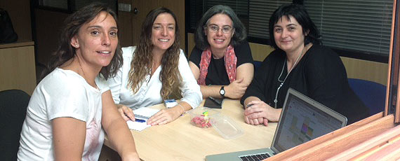 De izquierda a derecha: Arantxa Soria, Hermínia Planisi, Maribel Ripoll y Llúcia Salleras